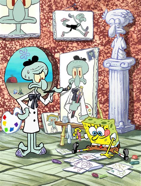 Artist Spongebob And Squidward By Shermcohen On Deviantart