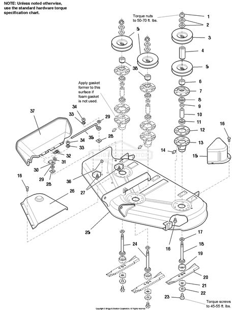 Simplicity 1693267 50 Mower Deck Parts Diagram For 44 And 50 Mower