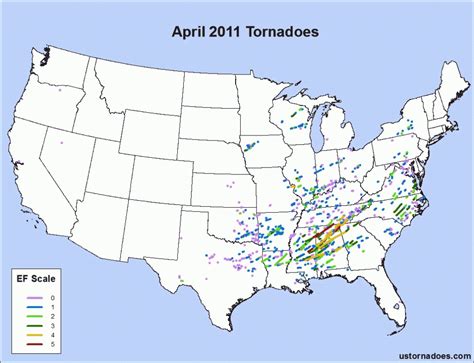 April 2011 The Most Tornadoes On Record In April