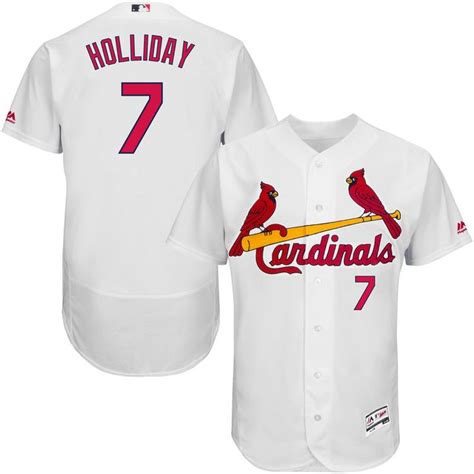 Matt Holliday St Louis Cardinals Majestic Home Flex Base Authentic