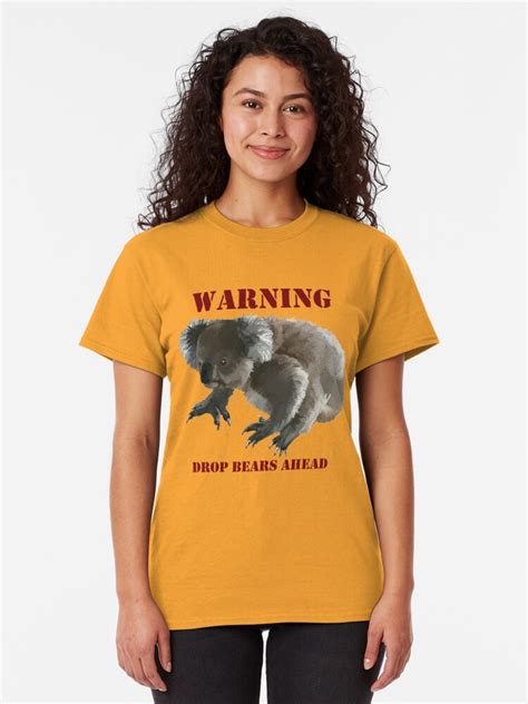 Drop Bear Warning T Shirt By Monkeymo Redbubble