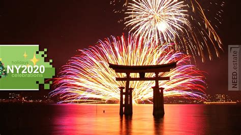 New Year 2020 🎄 Fireworks ⛩ Japan Youtube
