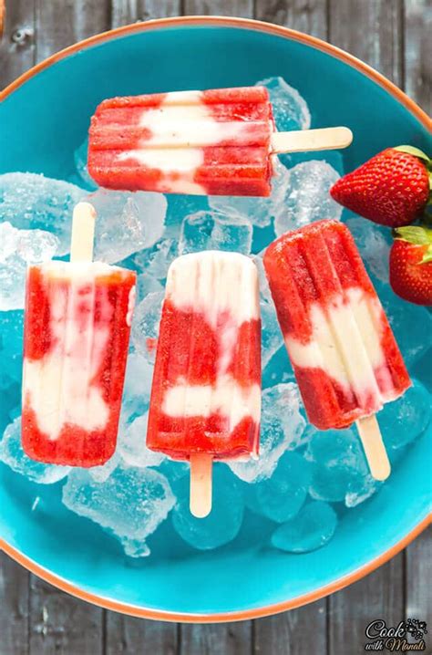 Strawberry Yogurt Popsicles Recipe No Refined Sugar And Just 5