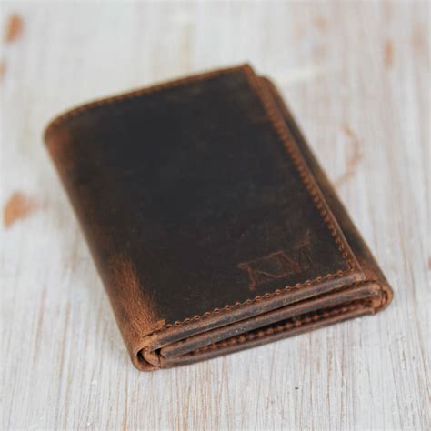 Personalised Buffalo Leather Handmade Billfold Wallet By Paper High