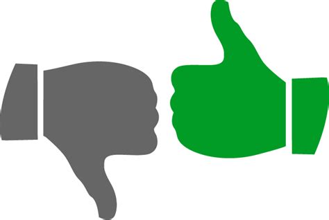 Download Thumbs Up Thumbs Down Clipart Many Interesting Cliparts - Png Download (#2880634 ...