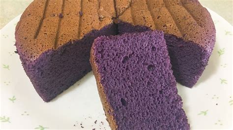 Bolu Ubi Ungu Purple Sweet Potato Cake Pawonemakofficial Youtube