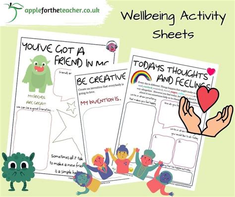 Wellbeing Activity Sheets Apple For The Teacher Ltd