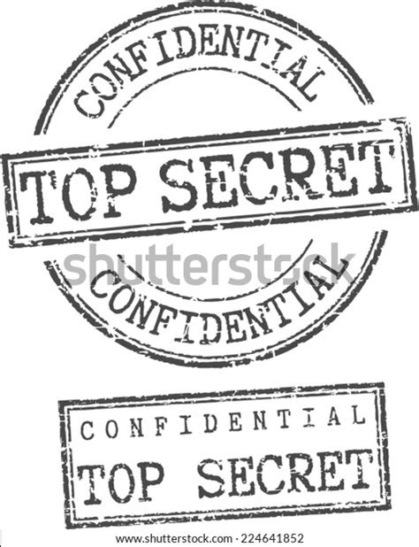 Grunge Stamps Confidential Top Secret Stock Vector Royalty Free 224641852