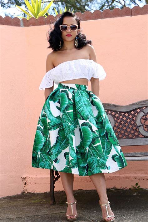 MADE TO ORDER The Palms Spring Midi Skirt Havana Nights Dress Tropical Outfit Tropical