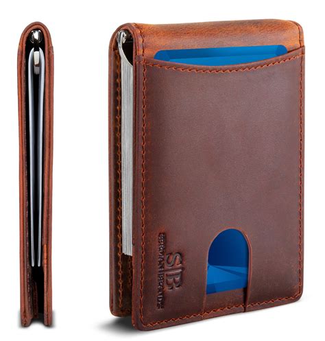 serman brands serman brands rfid slim wallets for men mens wallet with money clip thin