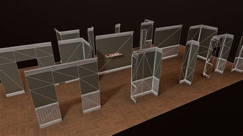 Modular Walls 3d Model By Timh