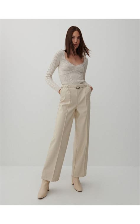 Nakupujte online Koženkové kalhoty RESERVED 0558I 01X