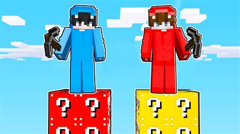 Jugamos Una Carrera De Lucky Blocks En Minecraft Youtube