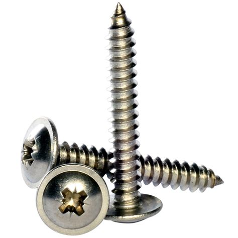 A2 Stainless Steel Pozi Flange Self Tapping Screws Bolt Base