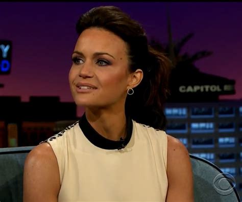 Carla Gugino On The Late Late Show With James Corden In Our Chloe