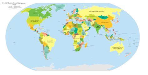 Carte Du Monde Avec Les Pays Les Noms De Pays Et Ville Clipart Images