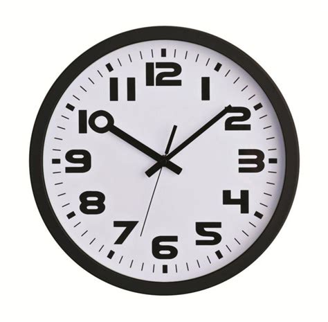 Ergo Sweep 12 Inch Black Sweep Wall Clock The Home Depot Canada