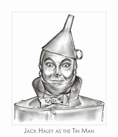 Sketch Of The Day Jack Haley As The Tin Man In The Wizard Of Oz