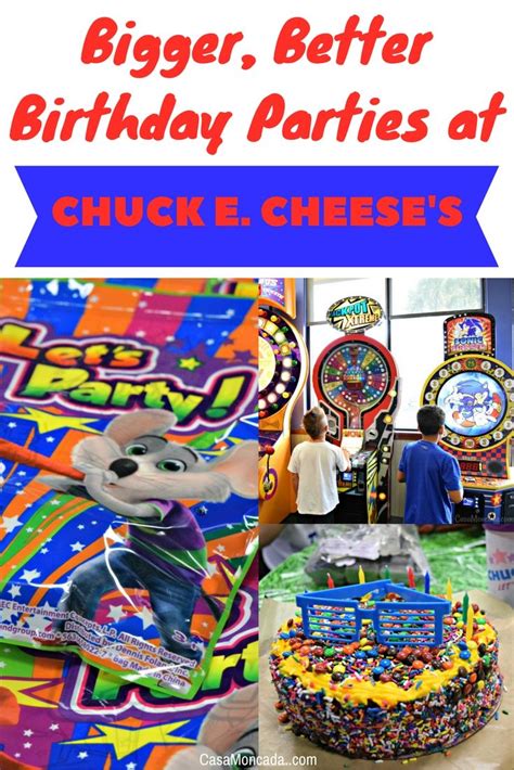 Bigger Better Birthday Parties At Chuck E Cheeses Chuck E Cheese