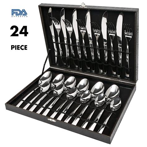 Fork Jandf 8 Piece Stainless Steel Flatware Sets Knife Camping Picnic