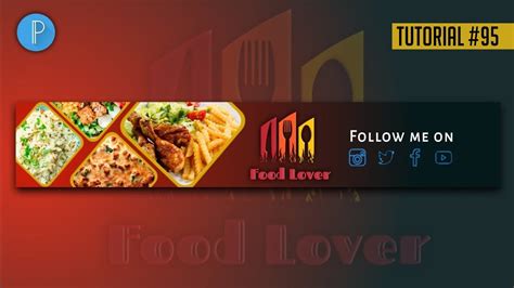Youtube Banner Art Cooking Channel Banner Design In Pixellab Youtube