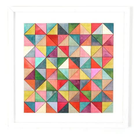 Isosceles Triangles Collage By Amelia Coward Saatchi Art