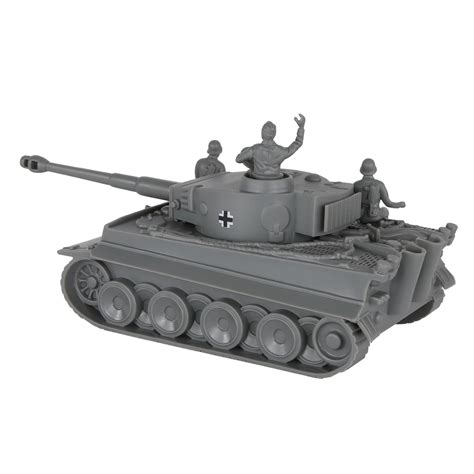 Bmc Cts Ww2 German Tiger I Tank Gray Plastic Army Military Vehicle