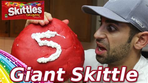 Huge Diy Giant 5lb Skittle How To Make The Worlds Largest Skittles Giant Rainbow Candy