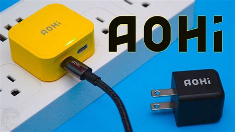Aohi W Fast Charger Aohi Magcube W Aohi Magline Usb C Cable Review Youtube