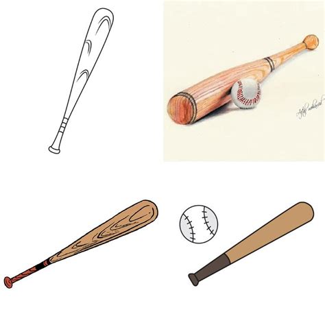 25 Easy Baseball Bat Drawing Ideas How To Draw