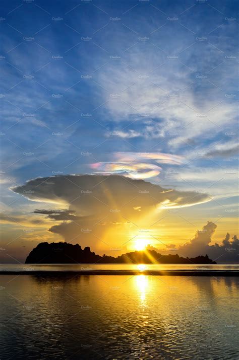Sunrise At Beach In Thailand ~ Nature Photos ~ Creative Market