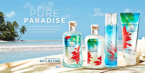 Bath And Body Works Pure Paradise Bath Fragrance Body Scent Collection