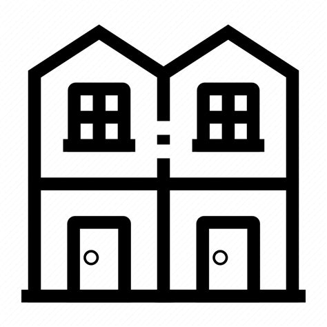 Apartment Real Estate Townhouse Icon Download On Iconfinder
