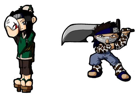 Haku And Zabuza Chibis By Sailoranime On Deviantart