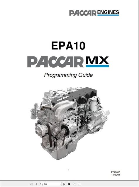Paccar Engine Mx 2013 Diagnostic And Service Manual Auto Repair Manual