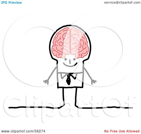 Royalty Free Rf Clipart Illustration Of A Stick People Character