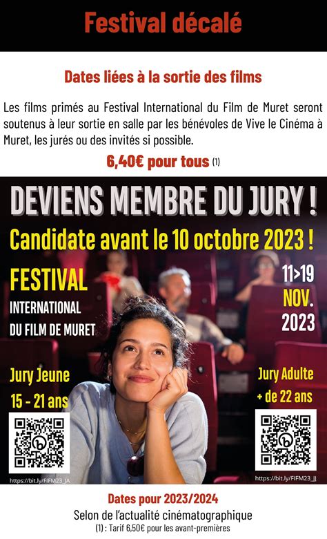 Association Vive le Cinéma à MURET 31 Festival décalé 2023 2024