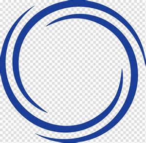 Blue Circle Logos With White Lines