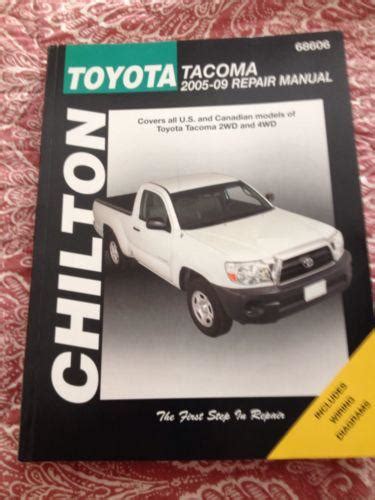 Find Chilton Toyota Tacoma Repair Manual 2005 09 68606 In Columbia