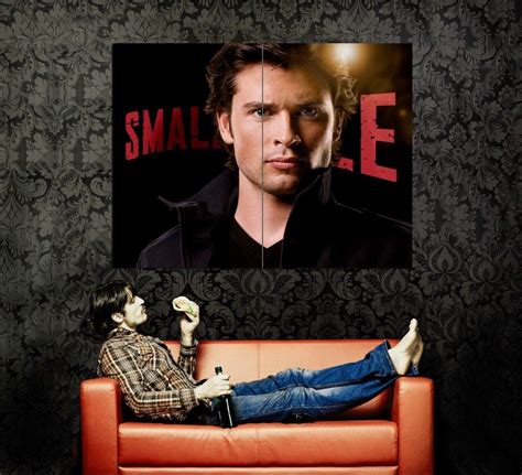 Smallville Tom Welling Clark Kent Tv Series Huge 47x35 Poster