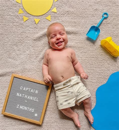 EASY DIY Summer Monthly Milestone Picture For Baby Babe Or Girl Photoshoot Idea The Confused