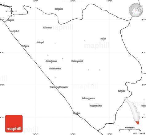 Outline Map Of Kerala With Districts Best Kerala Map Images Stock