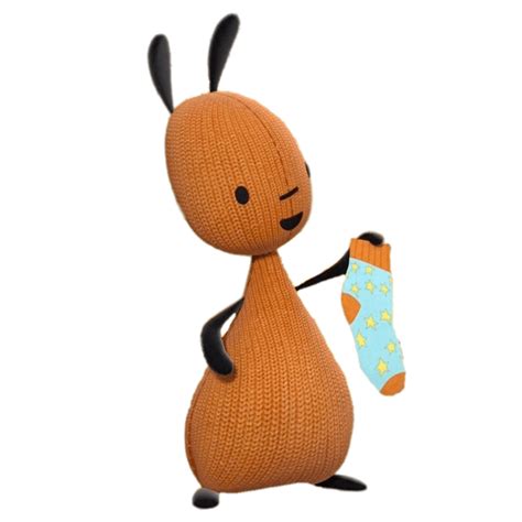 Bing Bunny Character Flop Holding A Sock Transparent Png Stickpng