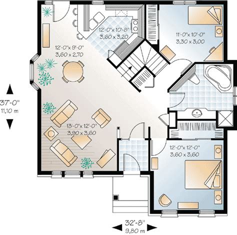Popular Open Floor Plan Small House Plans