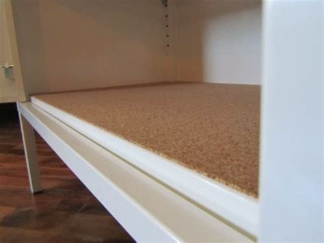 Best bang for the buck: Adhesive Cork Shelf Liner on IKEA PS Cabinet - I'm going to get me some of these!!! | Ikea ps ...