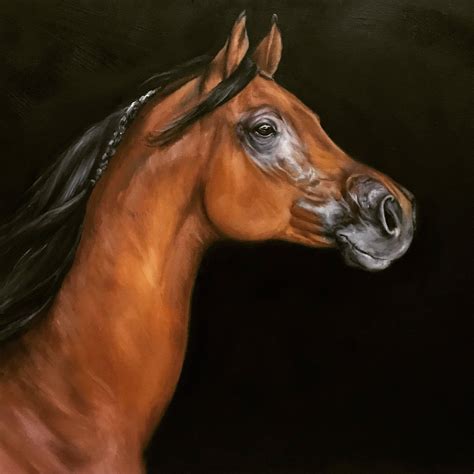Original Horse Oil Painting Nicolae Art Nicole Smith Artist Equine Art