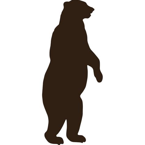 Standing Grizzly Bear Silhouette Images Bear Silhouette Silhouette