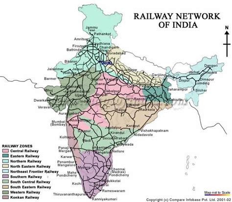 Railway Map Indian Railway Map
