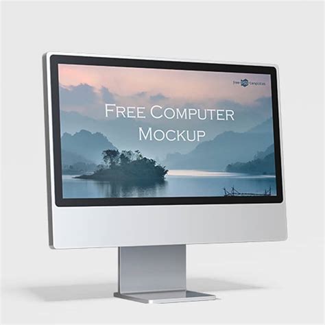 Free Computer Mockup In Psd Css Author