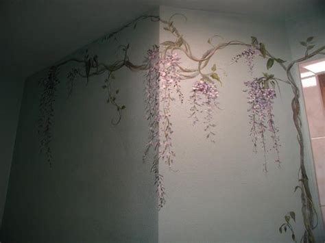 Wisteria Vine Wall Murals Diy Wall Painting Flowers Wall Murals Painted